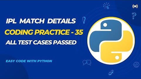 IPL Match Details Coding Practice - 35 in Python |Problem-Solving | Nxtwave ccbp