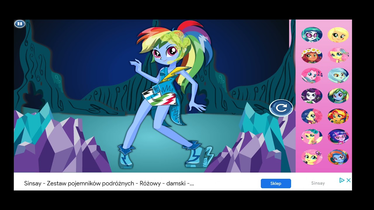 legend of everfree rainbow dash dress up game