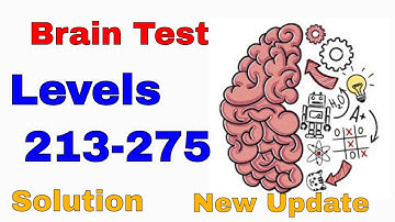 Brain Test Level 213 -  275 Gameplay Walkthrough (iOS-Android)