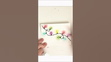 Advent calendar day 16! Simple way to paint glowing Christmas lights! Watch the full tutorial now!