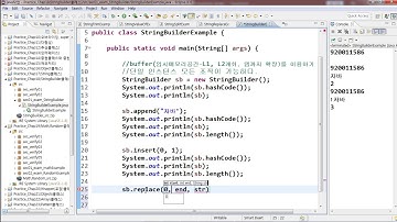 [자바입문-고급까지]13.java lang패키지-예제-12(StringBuilder클래스)