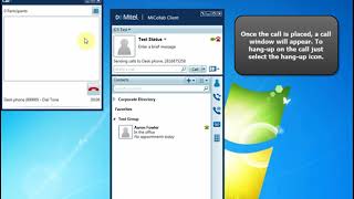 Dialling from Mitel MiCollab UCA