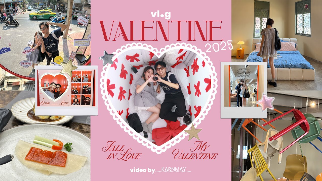 valentine vlog ไป bangkok design week, ย้อมสีผมใหม่!, กิน wisdom buffet / KARNMAY
