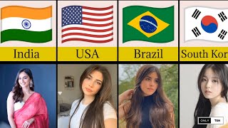 Most Beautiful Women From Different Countries 🥰