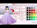 Mio Aida New Purple Ball Gown 😻 Easy Tutorial | Sakura School Simulator #gaming #tutorial #shorts