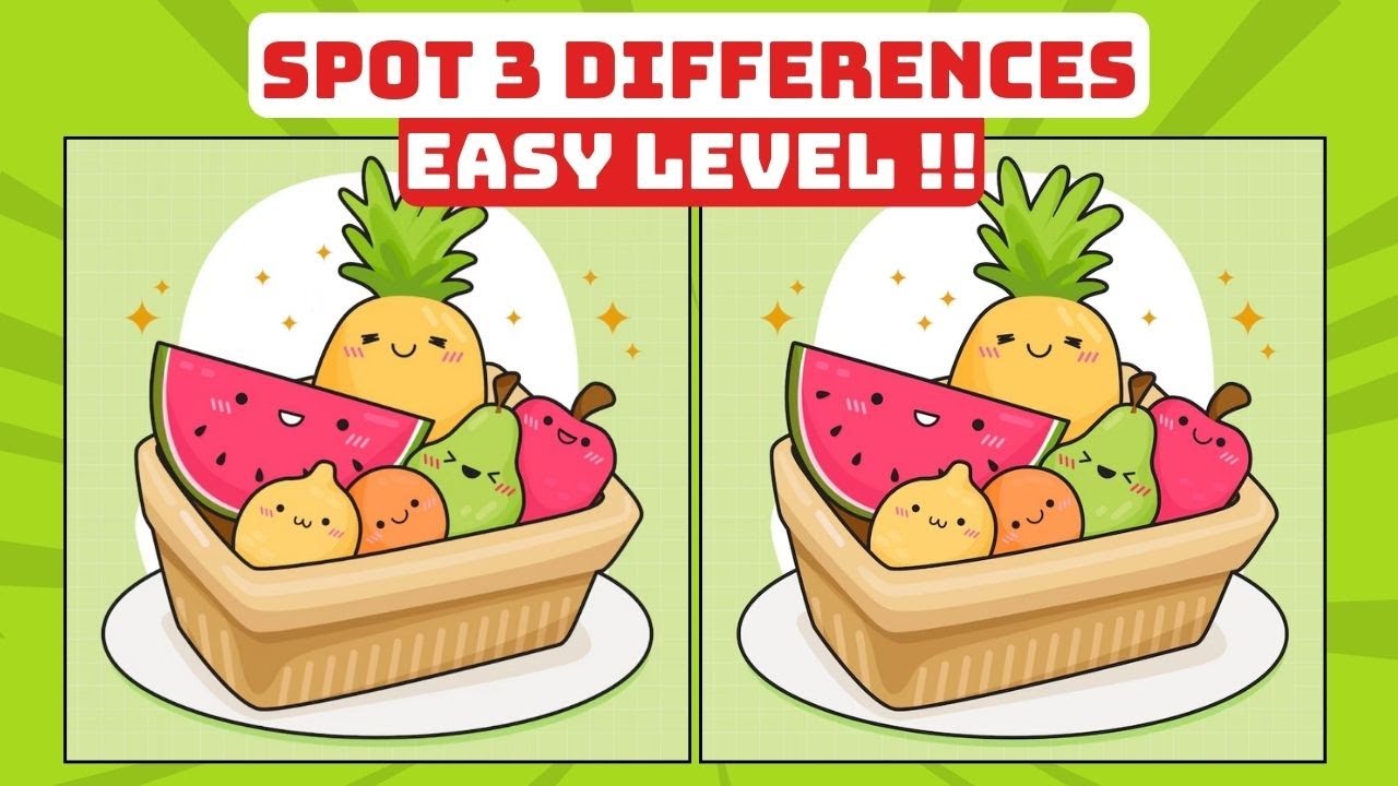 #95 Spot the Difference – Easy Level for Everyone! 🔍 Puzzle Club - YouTube