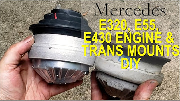 W210 M112 E320 Engine Mounts and Transmission Mount Replacement