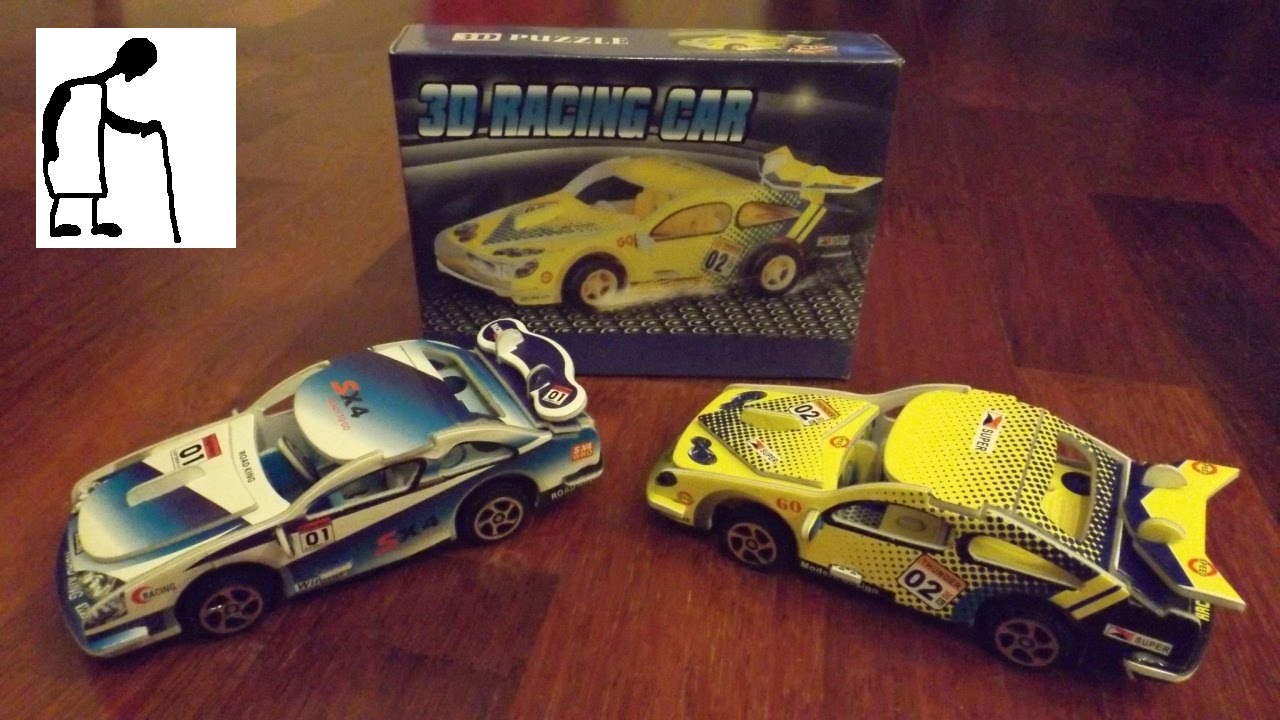 Let S Assemble A 3d Racing Car Puzzle Youtube