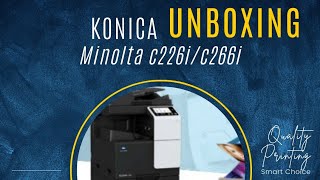 UNBOXING AND INSTALLATION DEMO KONICA MINOLTA bizhub C226i/266i COLOUR XEROX PRINTER SCANNER MACHINE