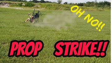 Prop Strike! Paramotor crash landing