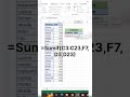 Use Sumif formulas in excel trick #ytshorts #excel #sumifs #datavalidation #tropdown #youtube