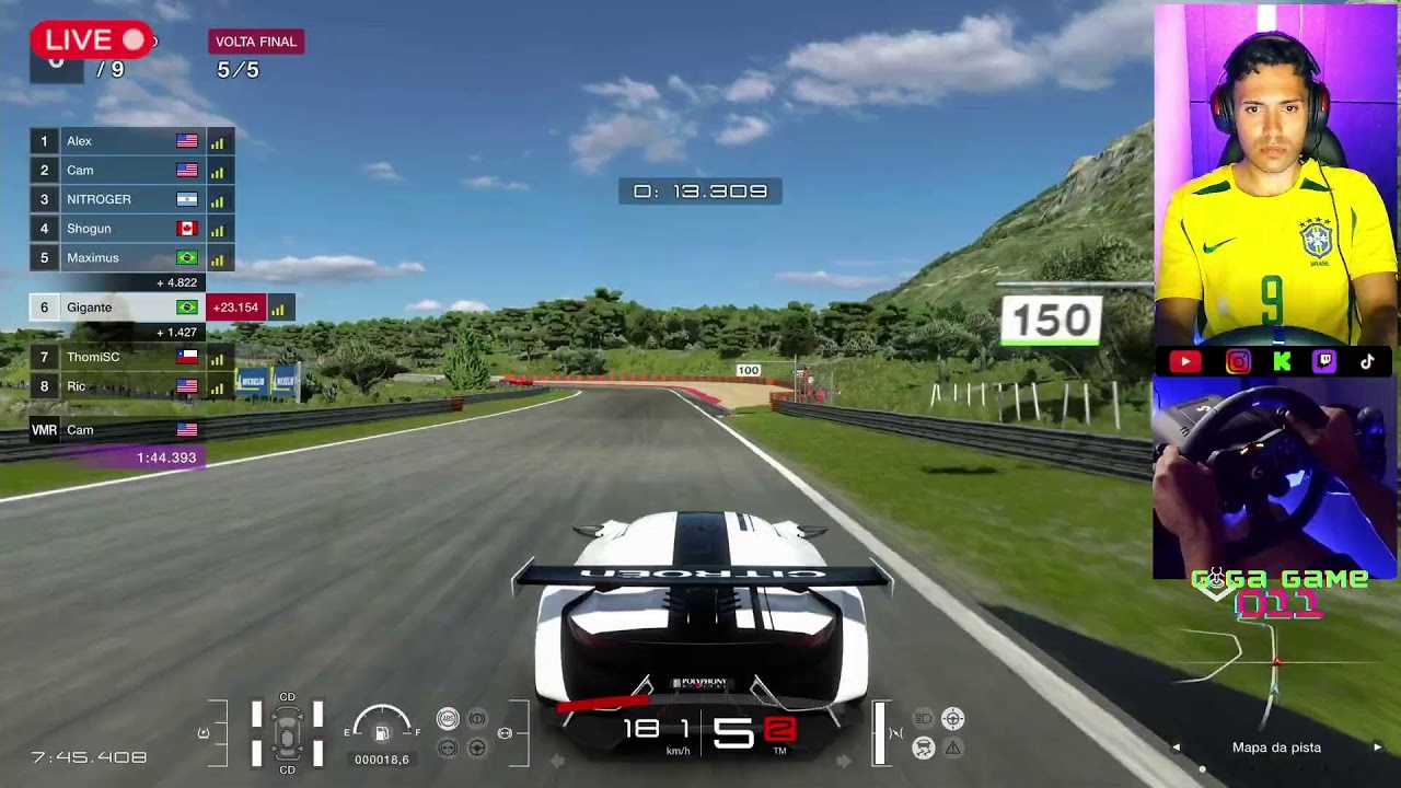 EM LIVE - GRAN TURISMO 7 - APERFEIÇOANDO A PILOTAGEM!