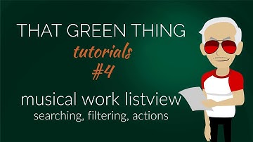 Musical Works ListView - TGT Tutorial #04 - Music Catalogue Management Software