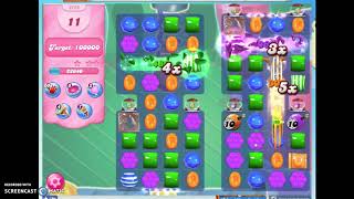 Candy Crush Level 2229 Audio Talkthrough, 1 Star 0 Boosters