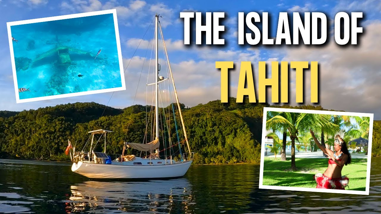 The Tropical Island Of Tahiti / Plane Wreck On The Reef And Feeding Stray Dogs Steak 🥩  Ep 130