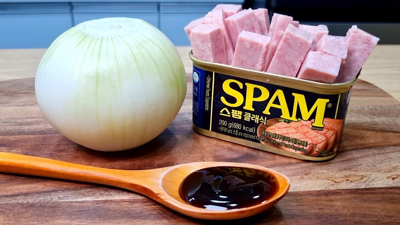 스팸양파볶음
