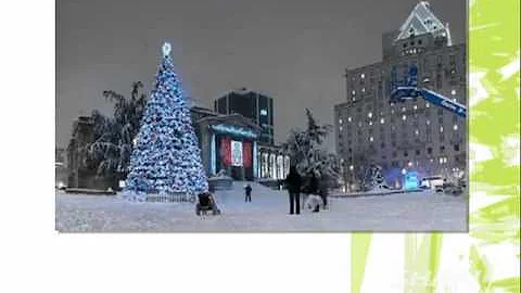 Teresa Sutherland & Shaw Tree Lighting on UR