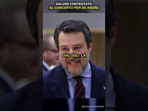 Video Salvini contestato al concerto per De André: Mi sento offesa