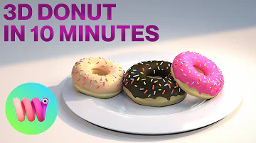 EASY 3D: Donut Beginners Tutorial with Womp
