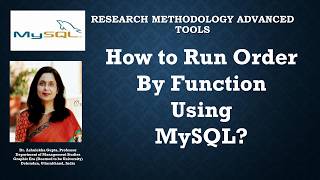 15 How to Run Order By Function Using MySQL (sql) (mysql) (orderby)(function)(database)