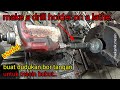 Buat Dudukan Bor Tangan di Mesin Bubut | Make a Drill Holder on a Lathe | idea for workshop lathe