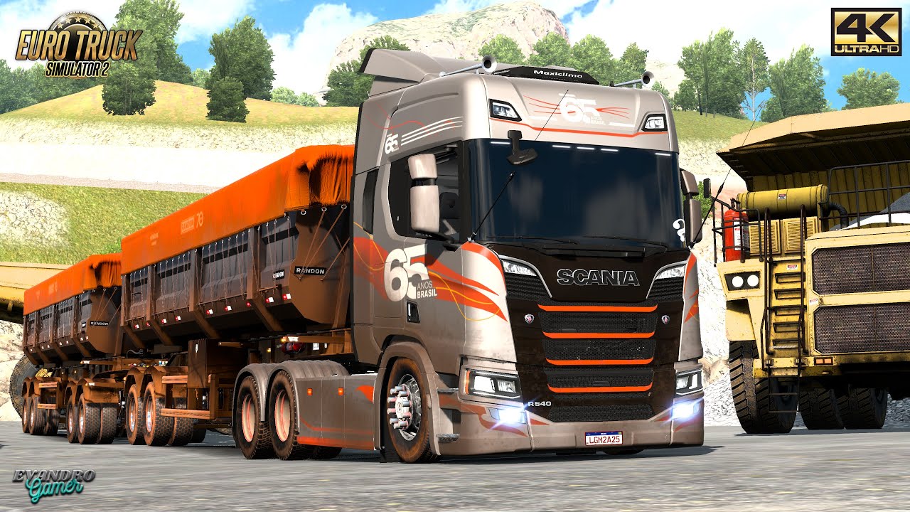 Toda Suja Scania NTG R540 65 Anos no Rodocaçamba Randon NEW R Ets2 V1.55