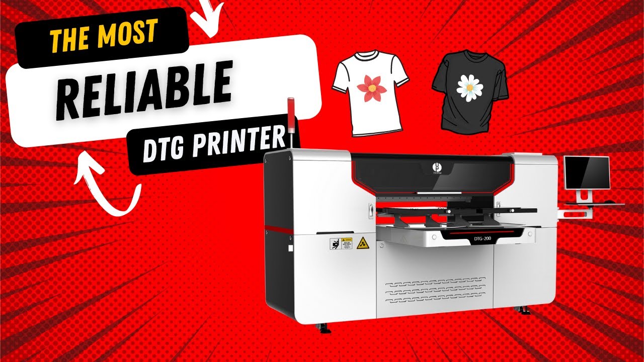 DTG PRINTER/DIRECT TO GARMENT PRINTER/CUSTOM T-SHIRT PRINTER - YouTube