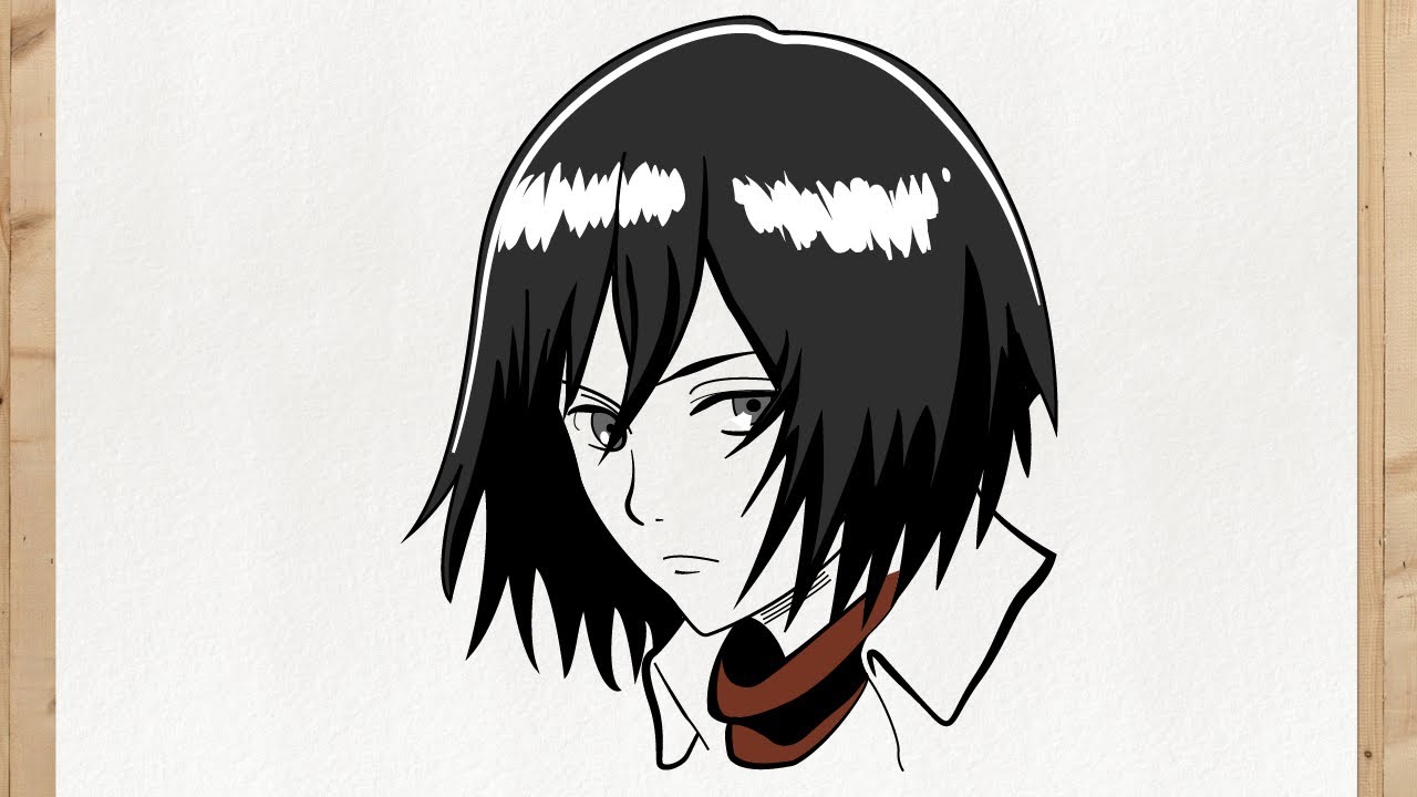 How To Draw Mikasa Ackerman Attack On Titan Step By Step Simple And Easy For Beginners Youtube