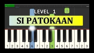 Video thumbnail of "not piano si patokaan - tutorial level 1 - lagu daerah nusantara tradisional - sulawesi utara"