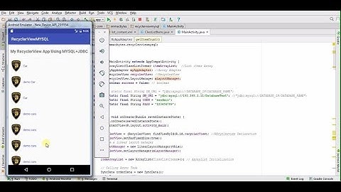 Dynamic RecyclerView with MYSQL Server using JDBC - Android