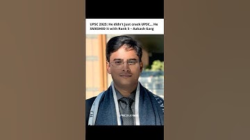 Aakash Garg | AIR 5 UPSC 2024 – The Rise of a Legend | UPSC 2 LBSNAA | #shorts