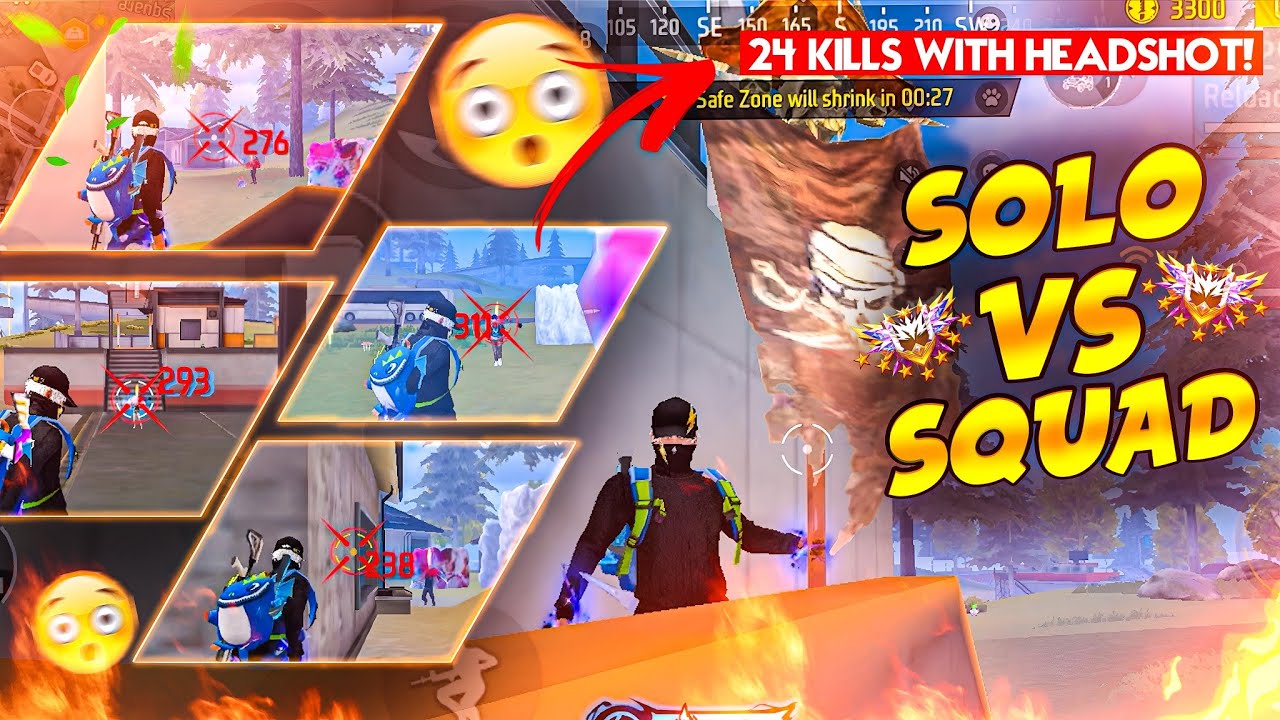 24 Kills Solo Vs Squad Full Match Highlights In Mobile! 📲 Aggressive Mode ☠️ || I Phone 16 Pro Max