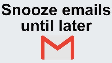 Snooze emails until later