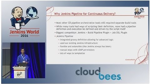Jenkins World 2016 - Lightning Talk #1: Continuously Delivering Continuous Delivery Pipelines