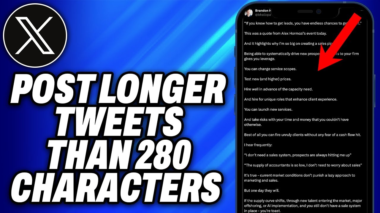 How To Post Longer Tweets Than 280 Characters on X Twitter (2025) - Easy Fix