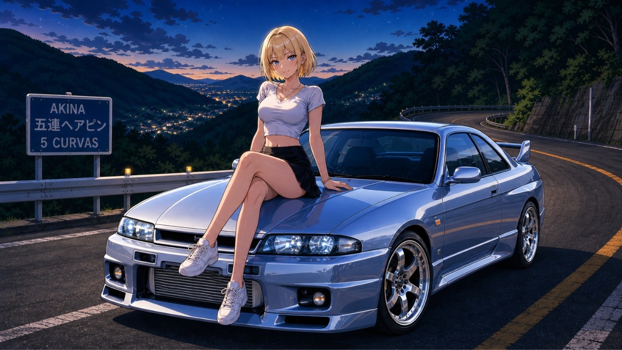 Initial D Anime - The Challenge Of The Five Curves | City Pop x