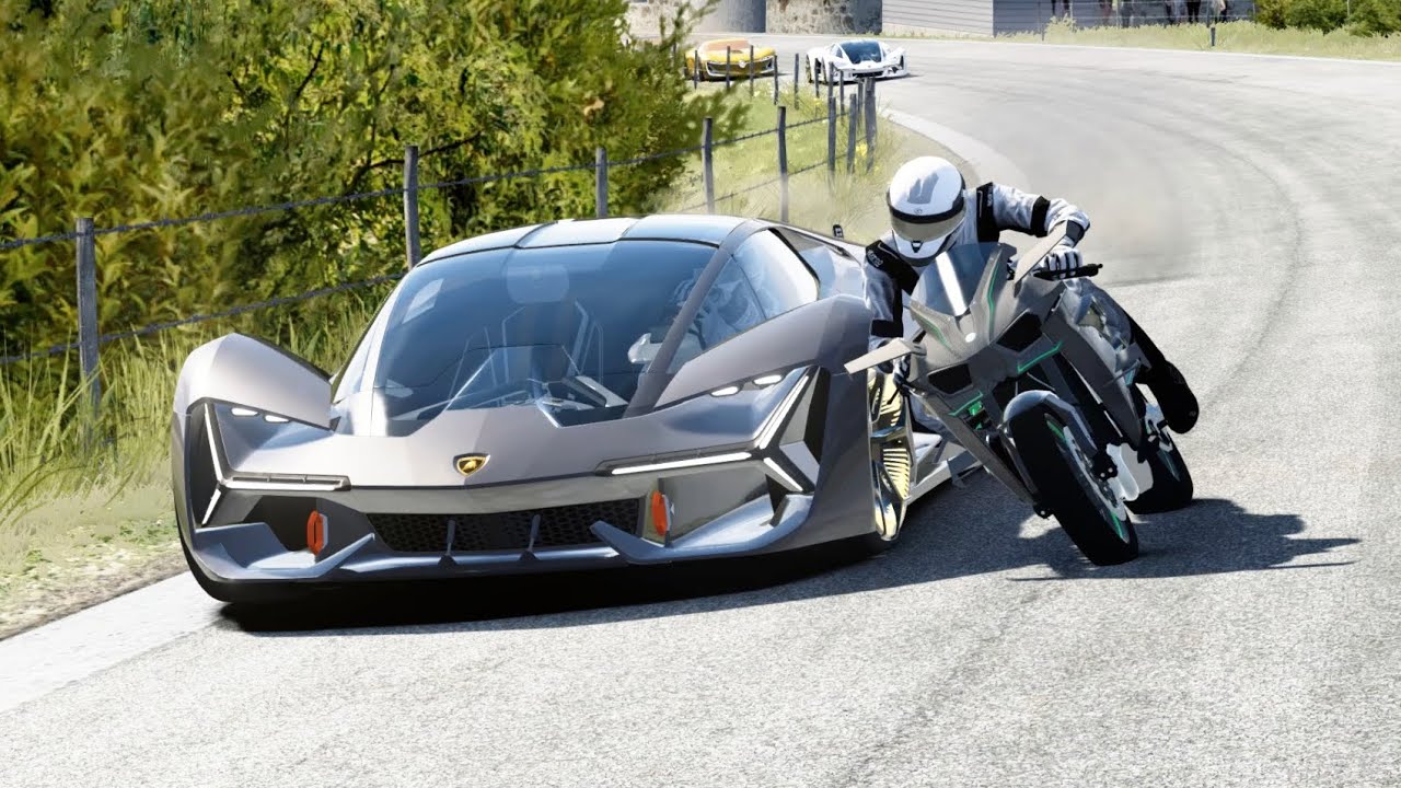 Kawasaki Ninja H2R vs Lamborghini Terzo Millennio, Renault Trezor