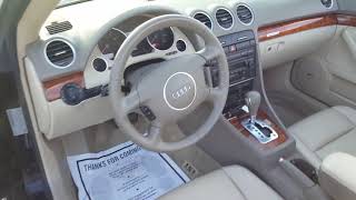 2005 Audi A4 Quattro convertible