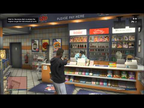 How To Make Easy Money in GTA 5 Online (Robbing a Store) - YouTube