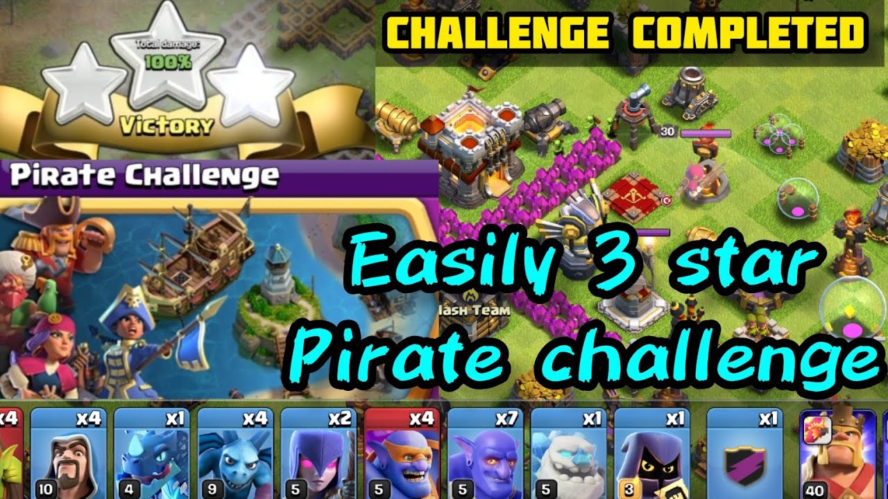 How to Easily 3 Star Pirate Challenge  | How to 3 Star the Pirate Challenge