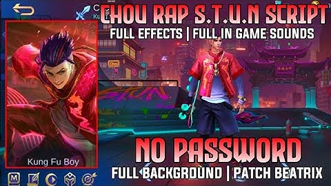 🌟 New Update‼️Chou Rap S.T.U.N Script Full Background + Full Effects & Full Sounds - KingDarr YT