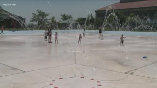 Splash pads open in Buffalo
