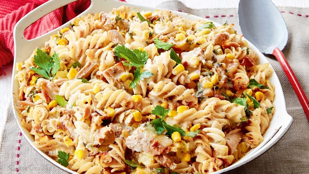 Tuna And Corn Pasta Bake YouTube