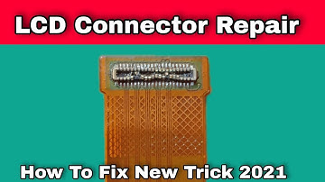 how to replace broken LCD connector|| mobile display connector repair New Trick