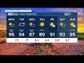 Slight rain chances to start the week in the Valley