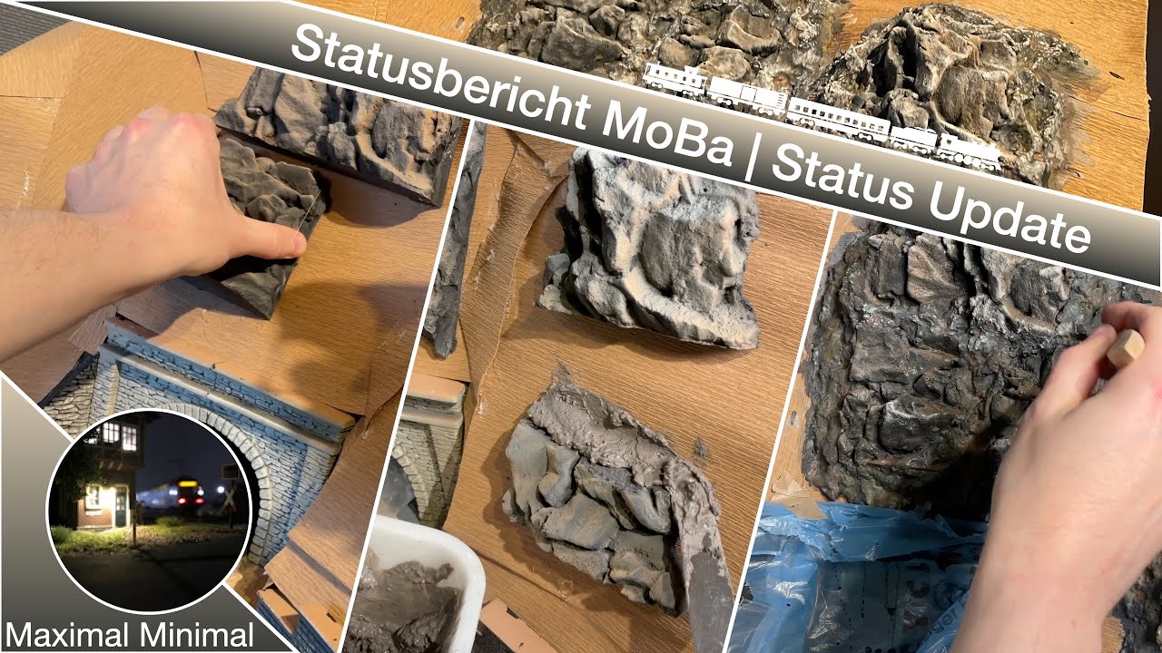 Felsen gestalten auf der Modellbahn – einfach & realistisch | Statusbericht MoBa 🏔️🎨