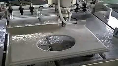 Quartz stone ATC CNC Router Center working video