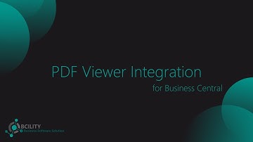 PDF Viewer Integration - Business Central App Source Extension