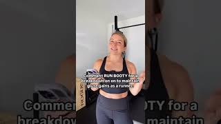 Don’t let running kill your booty gains