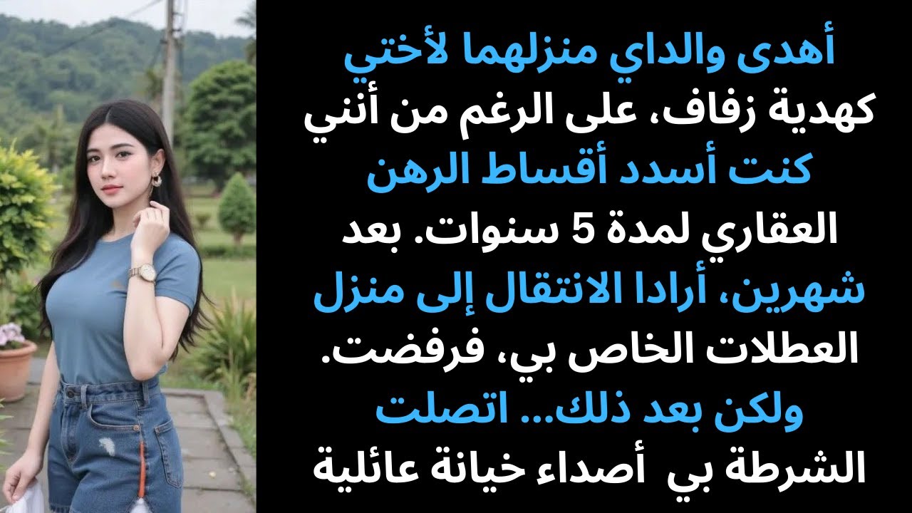 والداي قدما منزلهما هدية زفاف لأختي، رغم أنني كنت أدفع كل شيء